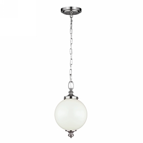 Pendul Parkman 1 bec Small Pendant-Brushed Steel, Feiss