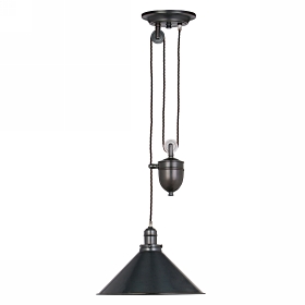 Pendul Provence 1 bec Rise and Fall Pendant-Old Bronz mic , Elstead Lighting