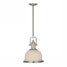 Pendul Parker Place 1 bec Pendant Brushed Steel, Feiss