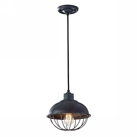 Pendul Urban Renewal 1 bec Pendant-Antique Forged Iron, Feiss